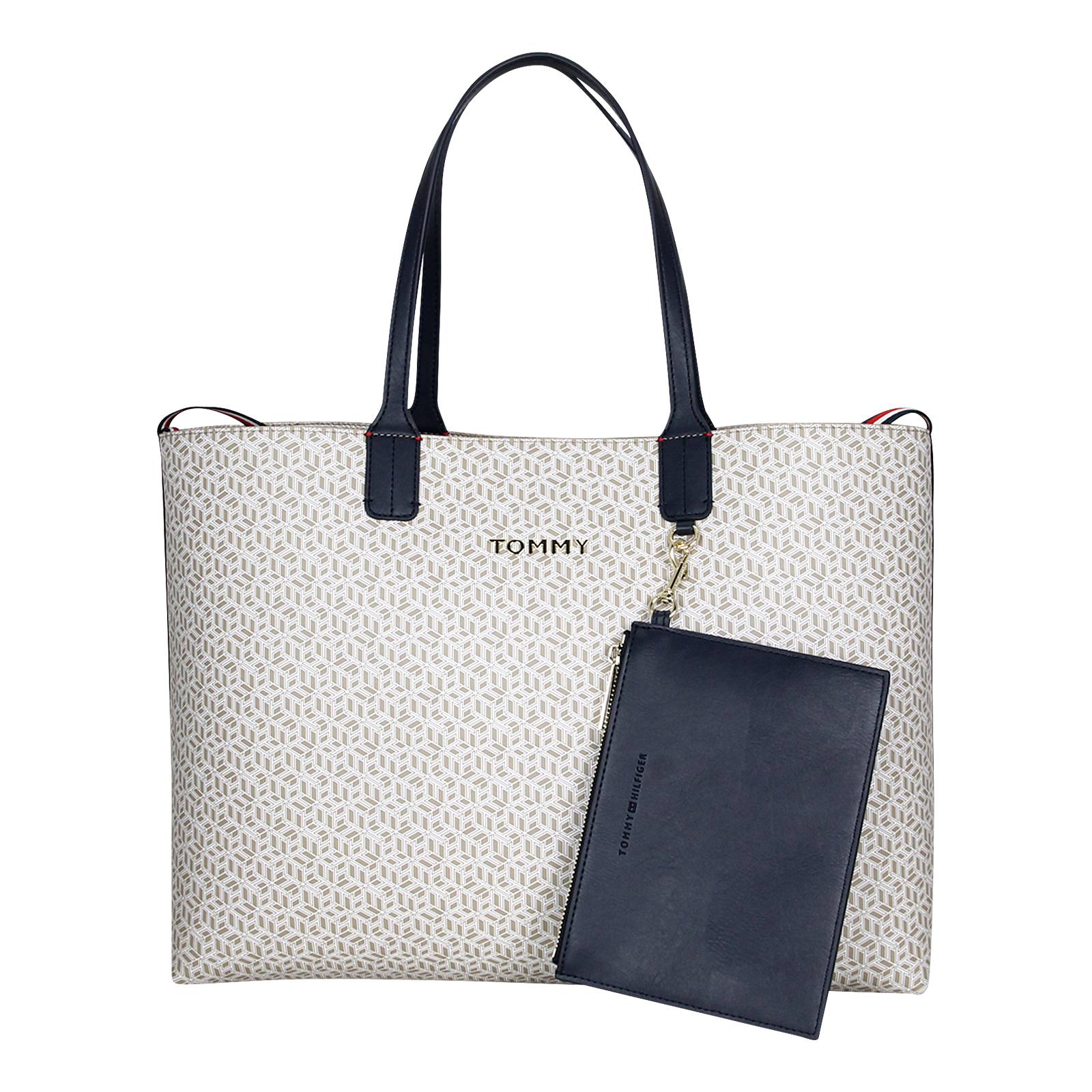 Iconic Tommy Tote Monogram - Tommy Hilfiger Women's Handbag made of  synthetic leather - Gianna Kazakou Online